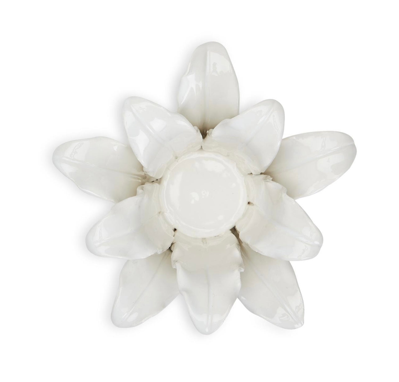 White Ceramic Succulent Tealight Candleholder - 5 designs