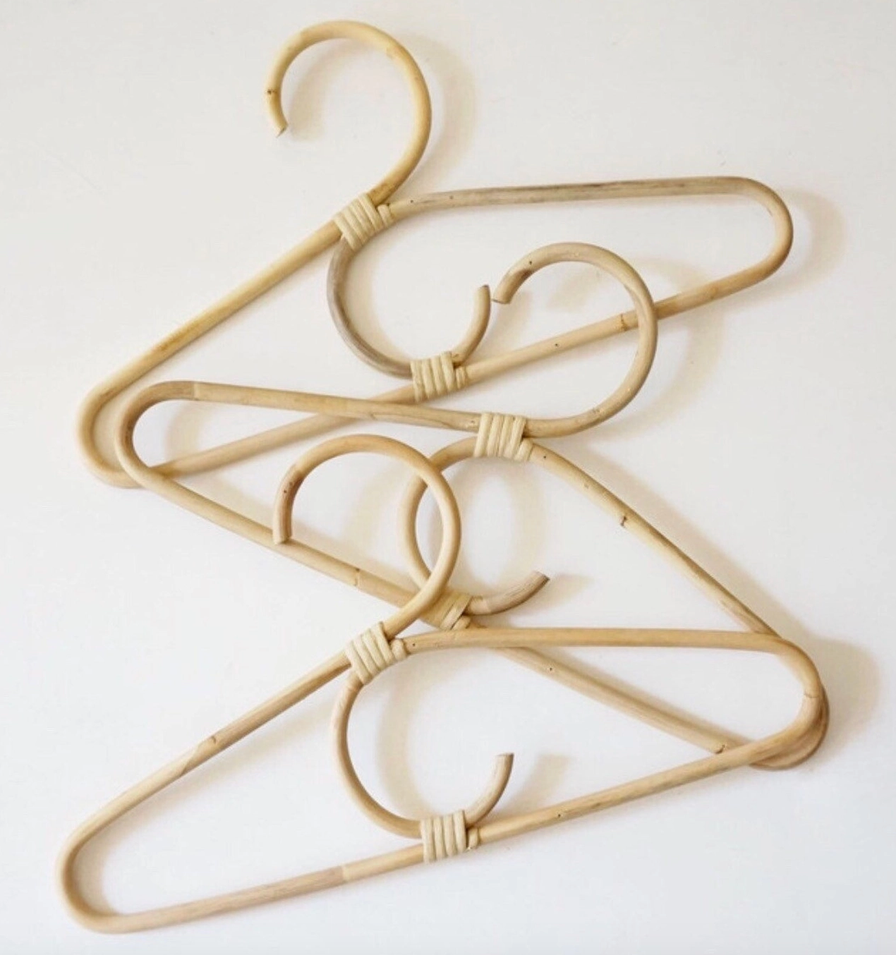 Hand crafted rattan hangers