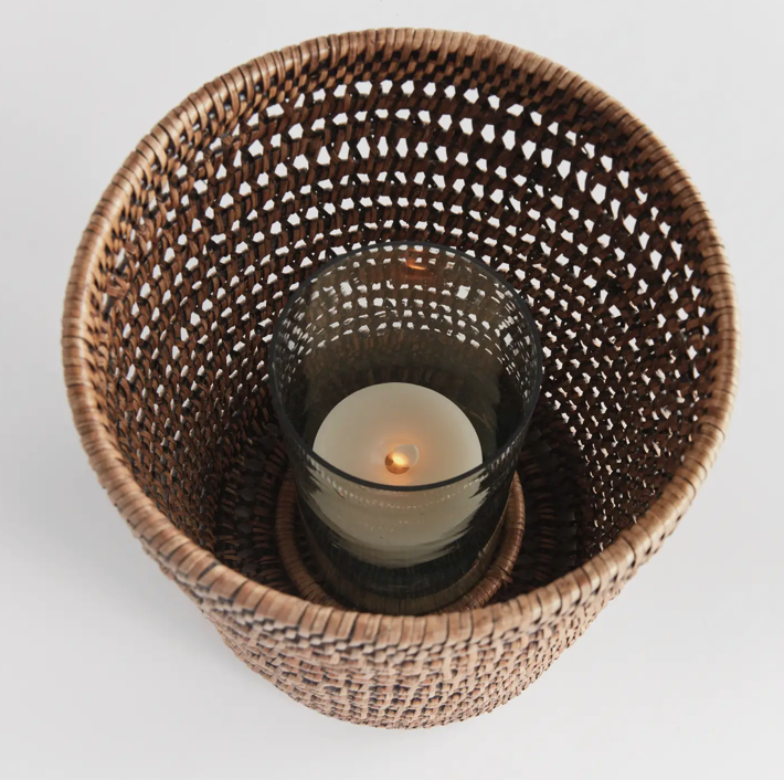 Burma Rattan Hurricane Large, Brown
