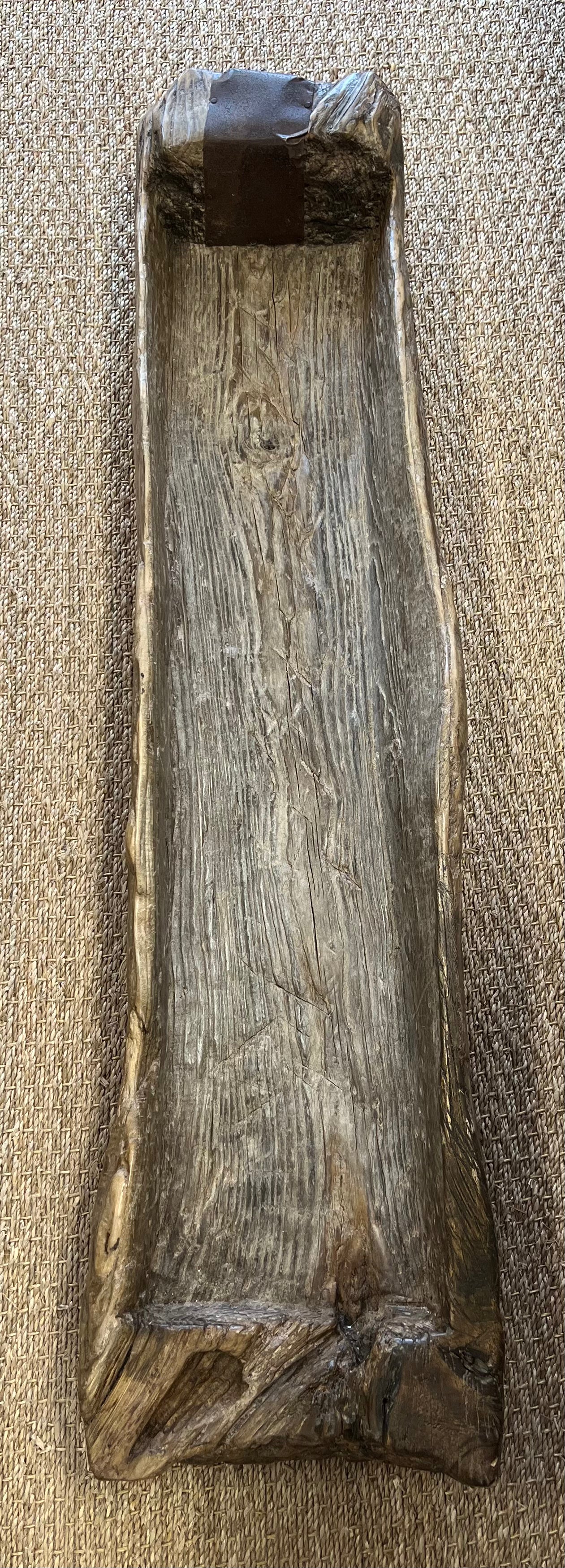 Rustic Log Trough