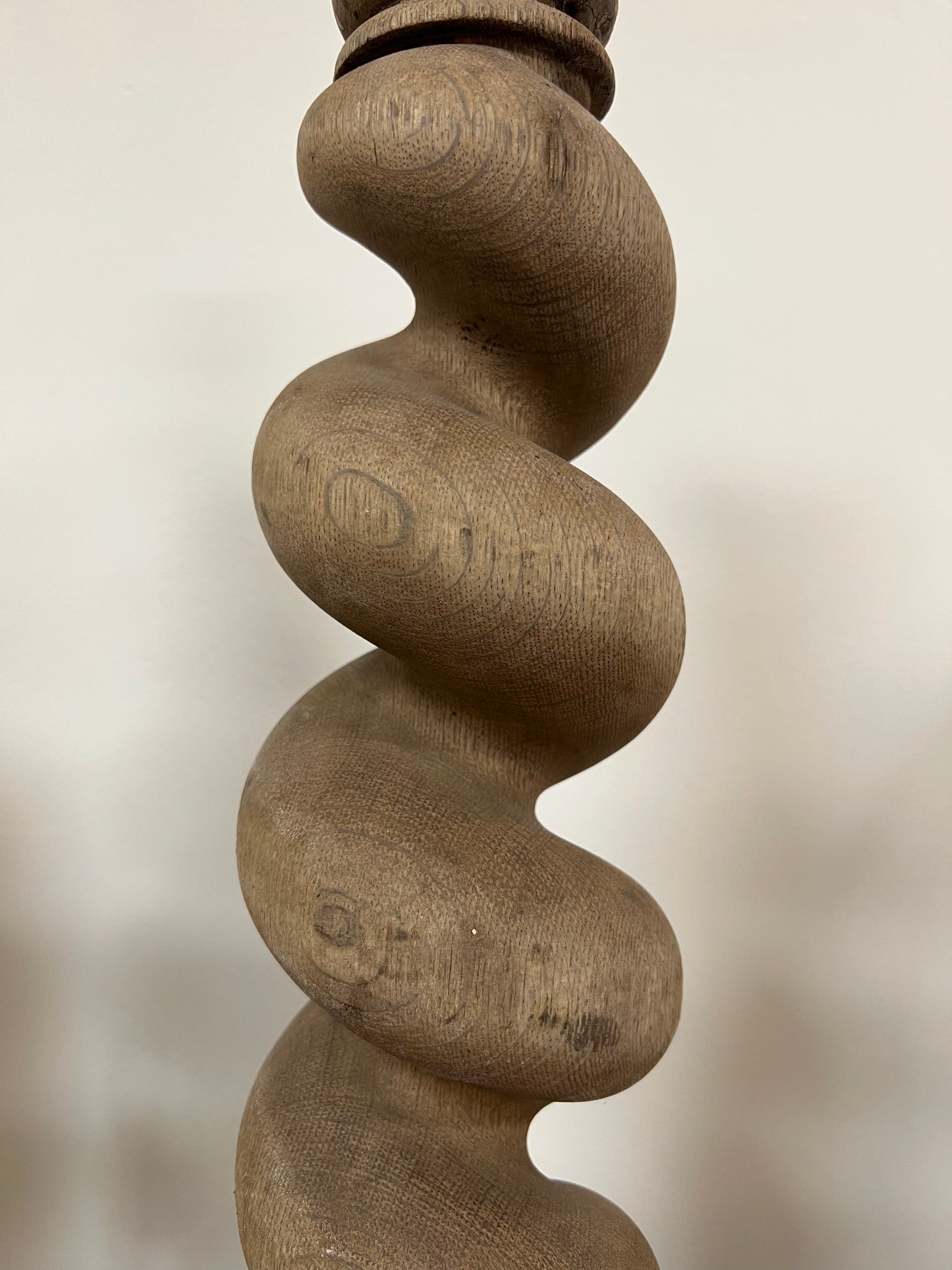 Wooden Spiral Lamp
