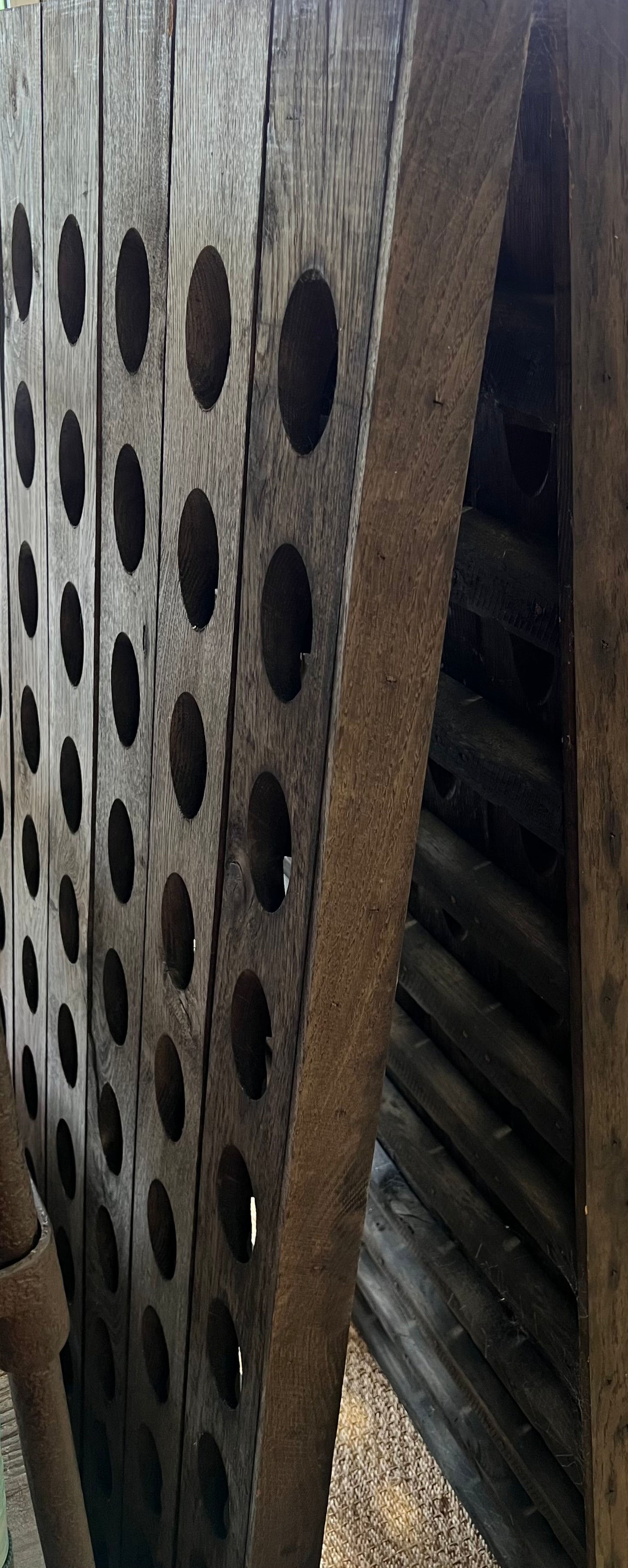 Vintage French Riddling Rack