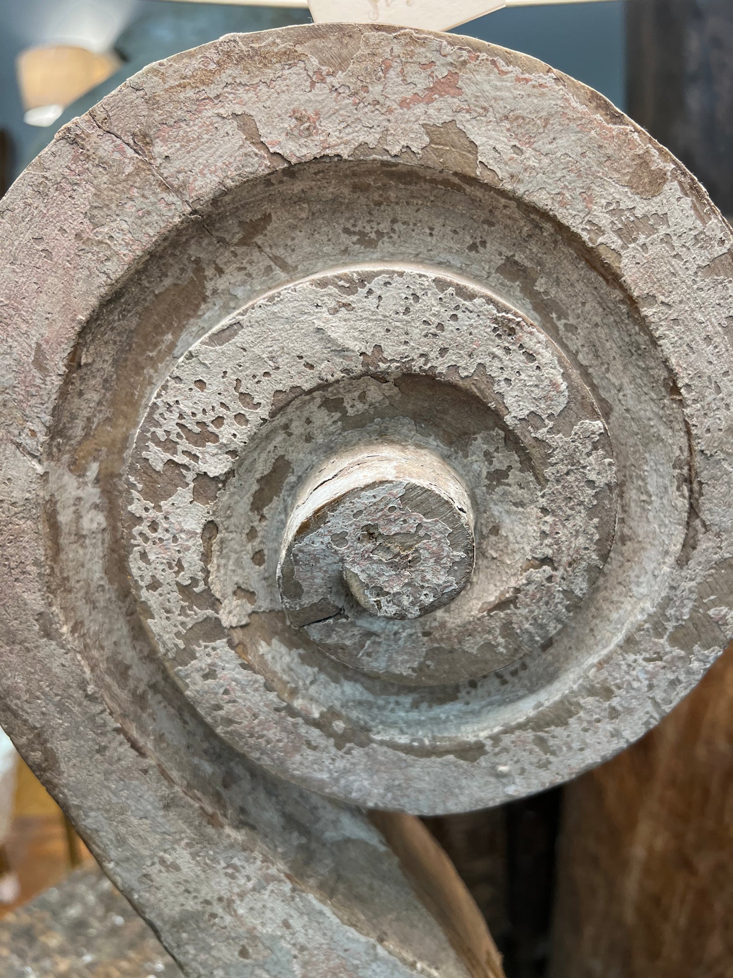 18th Century Fragment Lamp, Custom Lucite Base