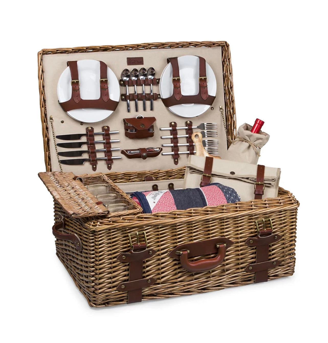 Luxe Wicker Picnic Basket