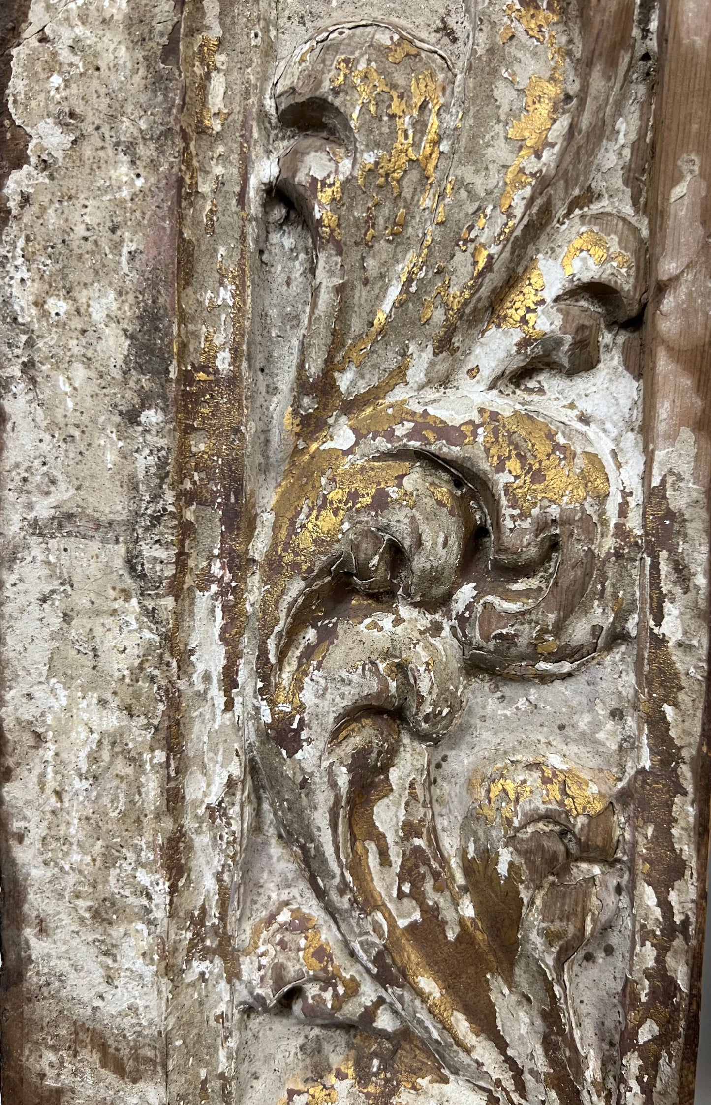 Antique Fragment Lamp w/ Flecks of Gold, France 18th Century
