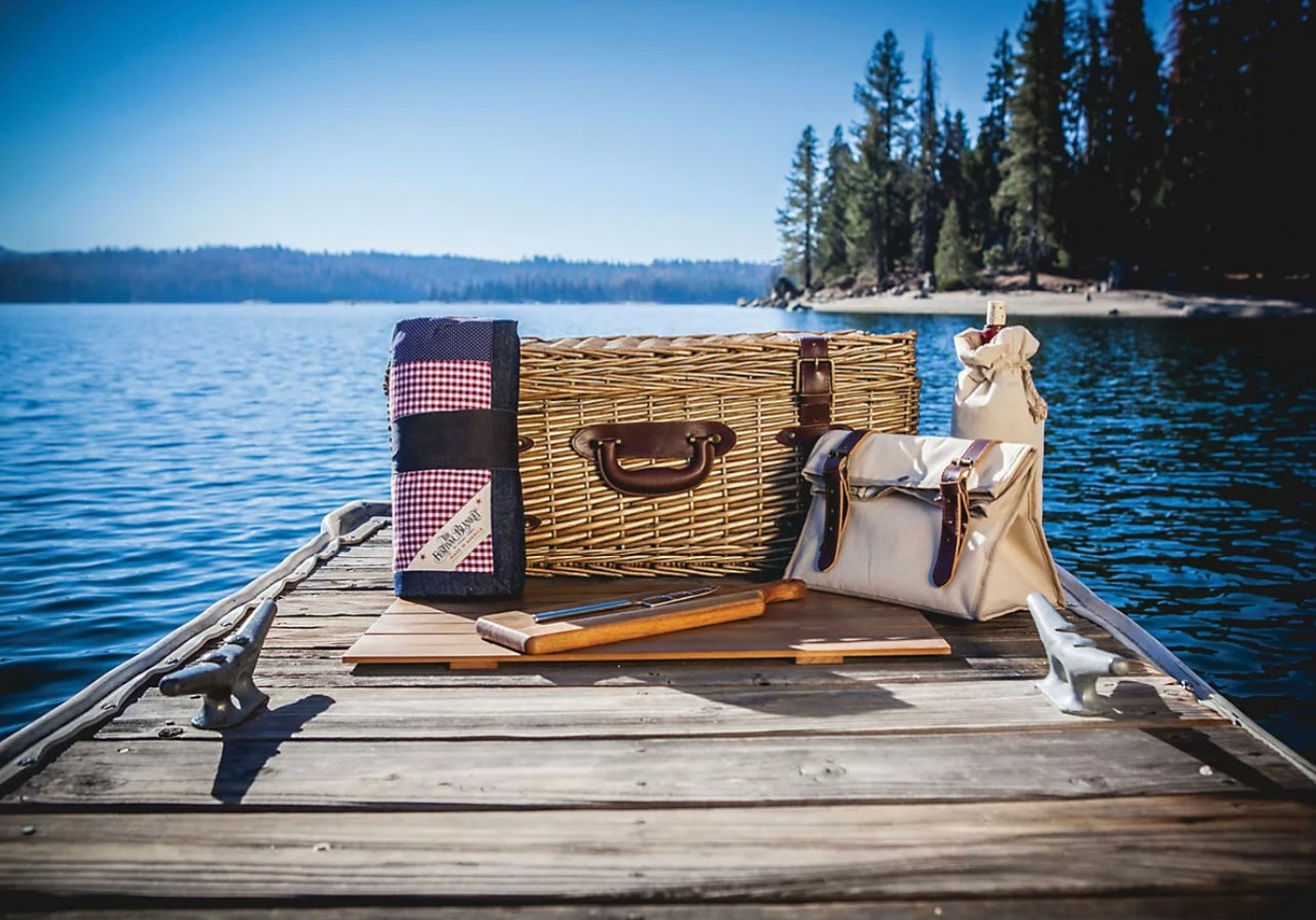 Luxe Wicker Picnic Basket