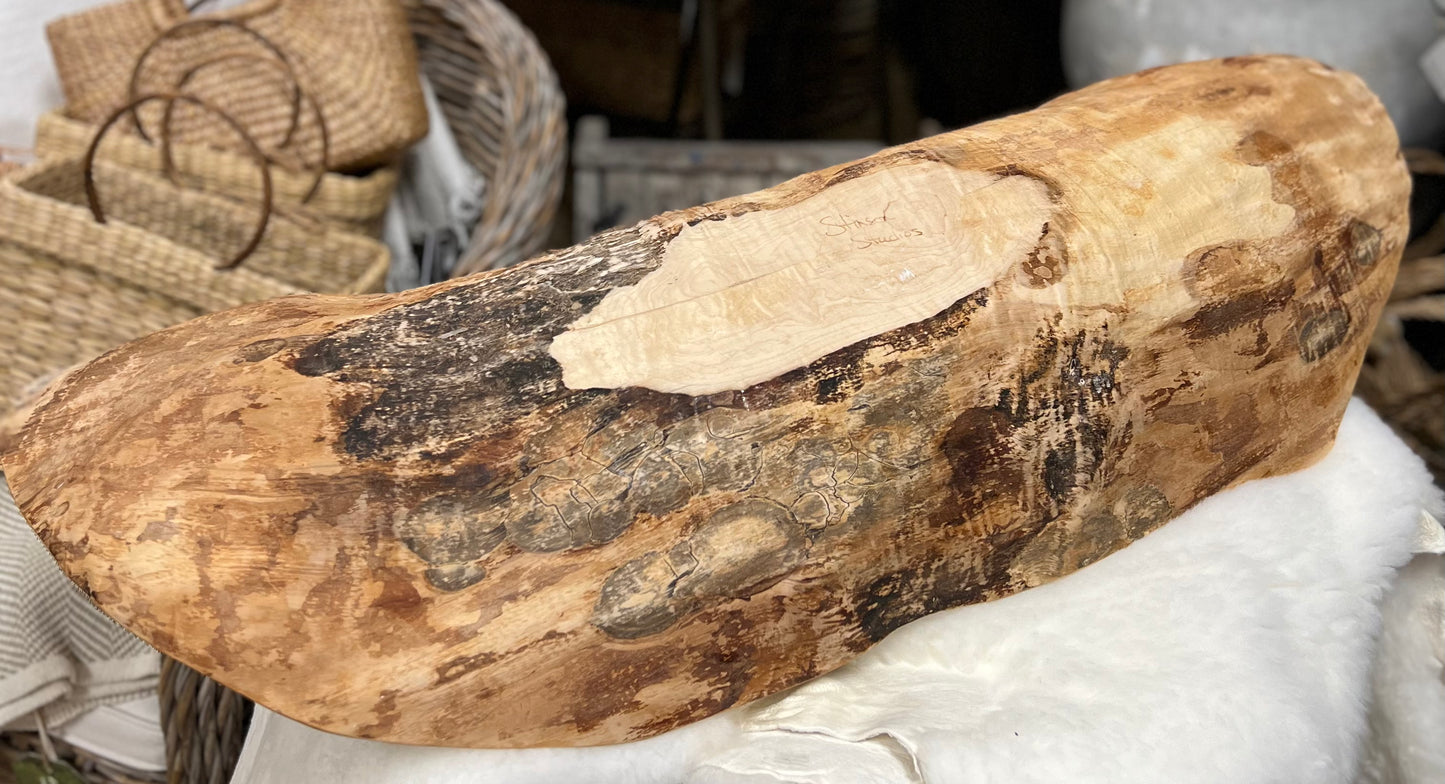 Maple Burl Hand Sculptured Bowl 38