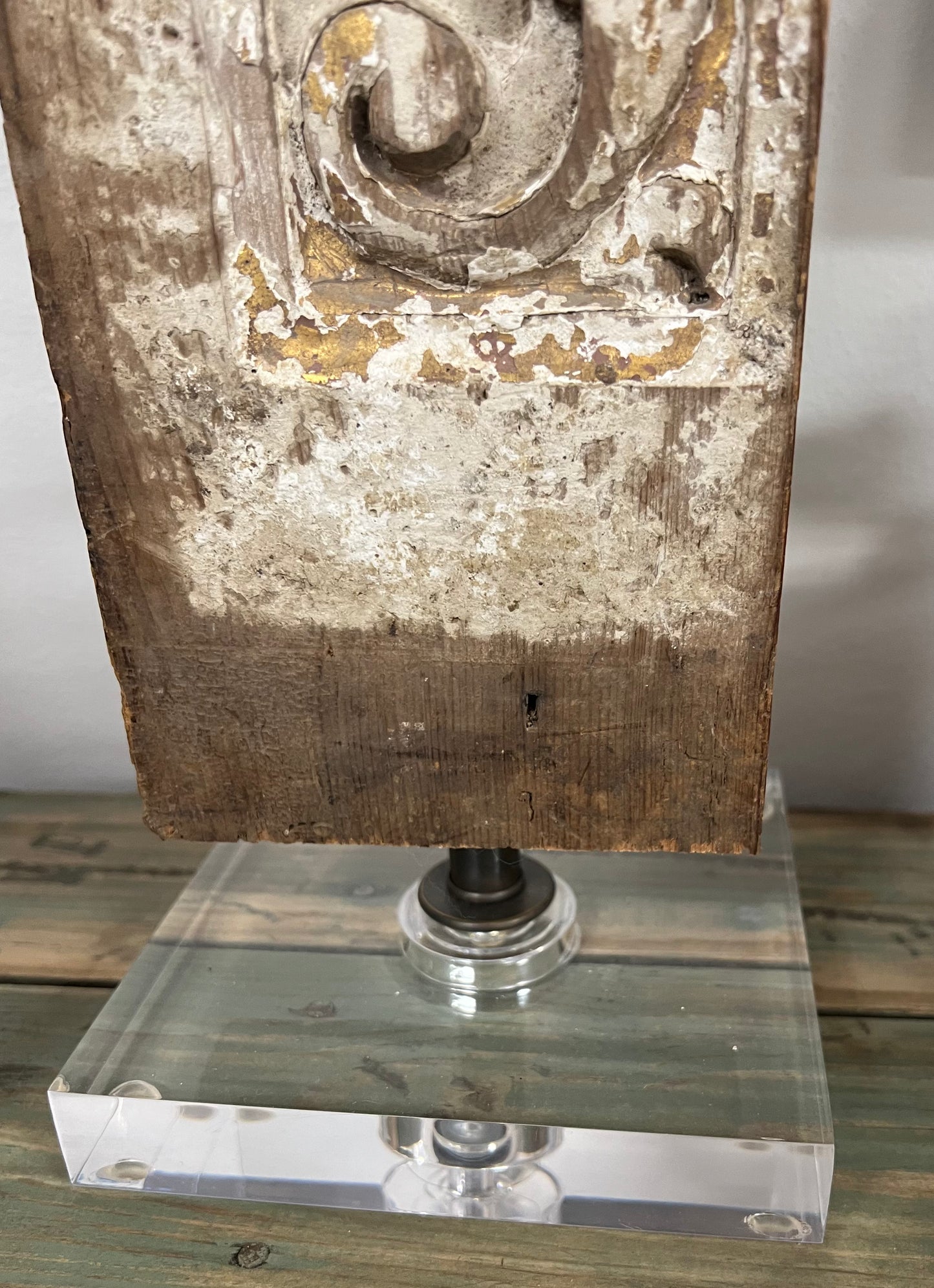 Antique Fragment Lamp w/ Flecks of Gold, France 18th Century