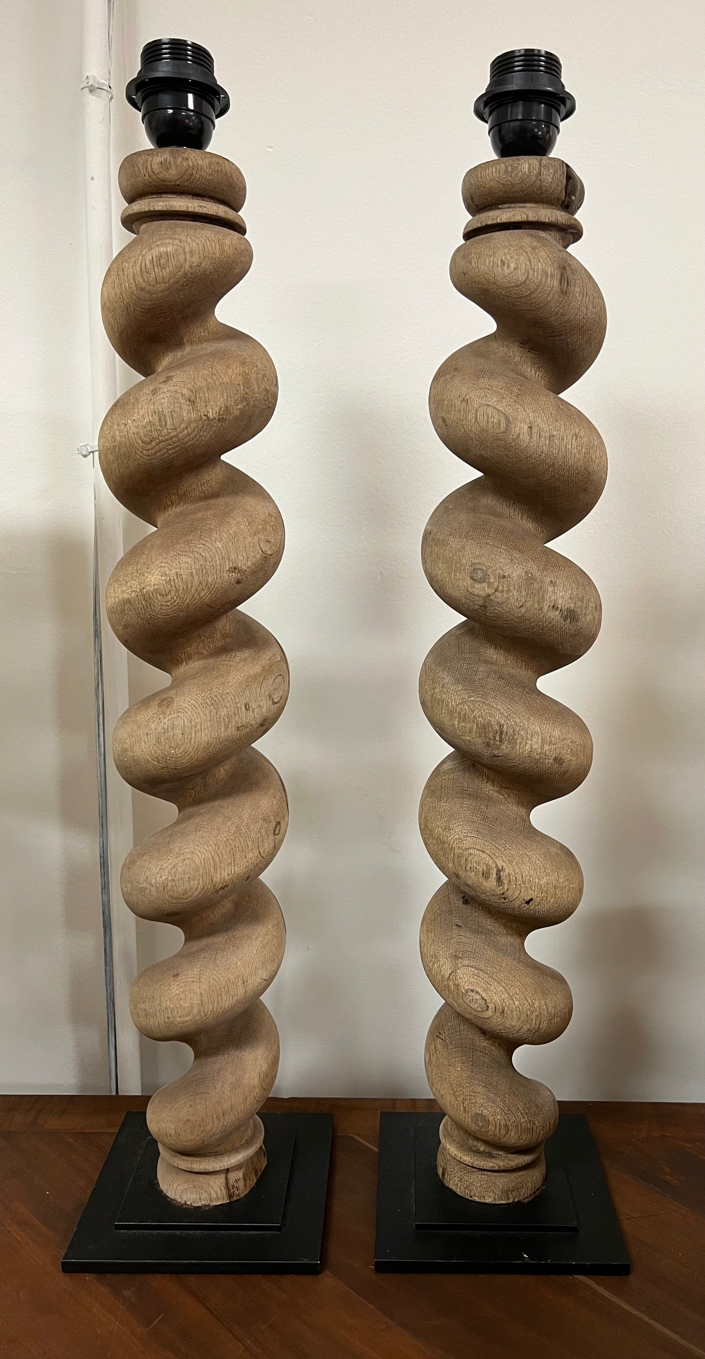 Wooden Spiral Lamp