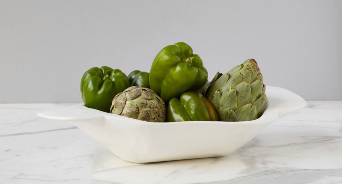 Mod White Dough Bowl, Small