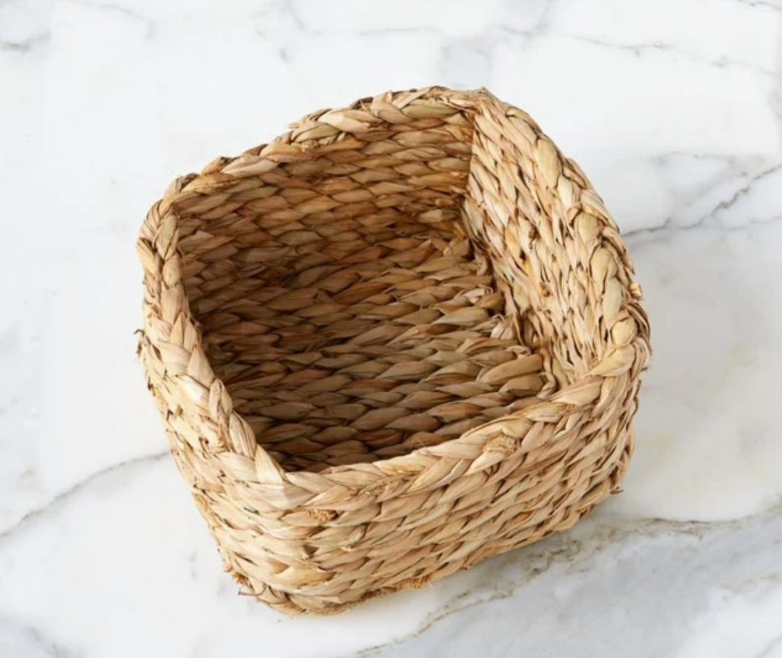 Rush Square Napkin Basket