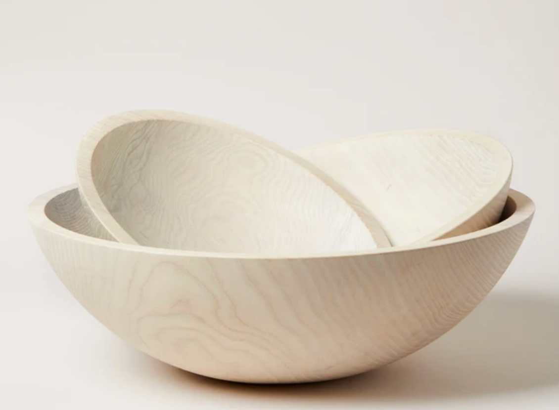 Farmhouse Pottery Crafted Wood Bowls