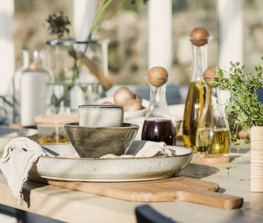 Grey Stoneware Platter