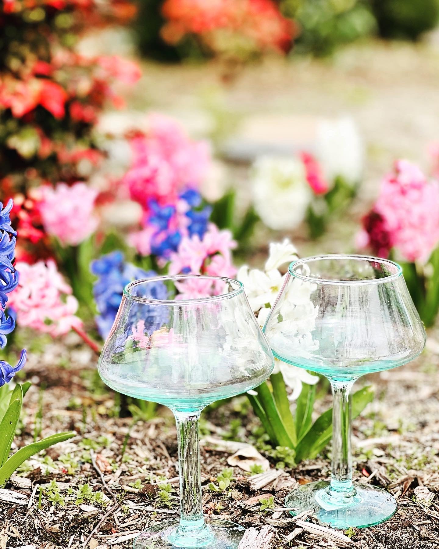 100% Recycled Margarita Glass