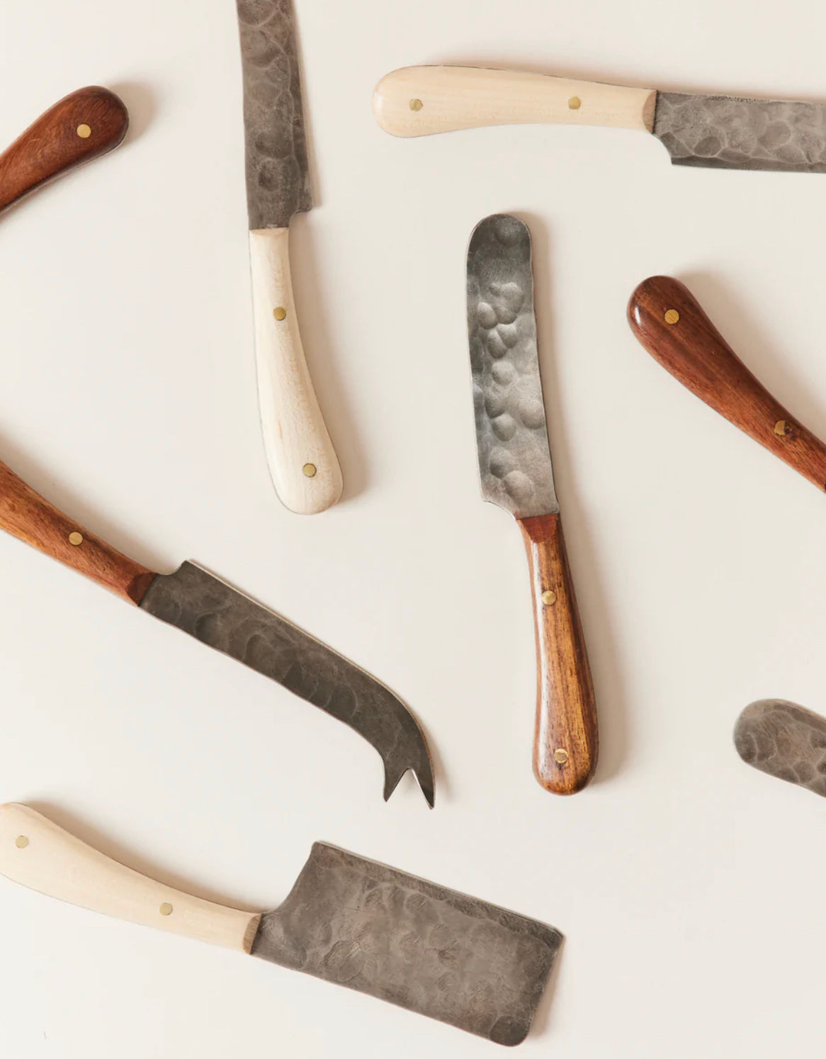 Artisan Forged Cheese Knives - Set of 4