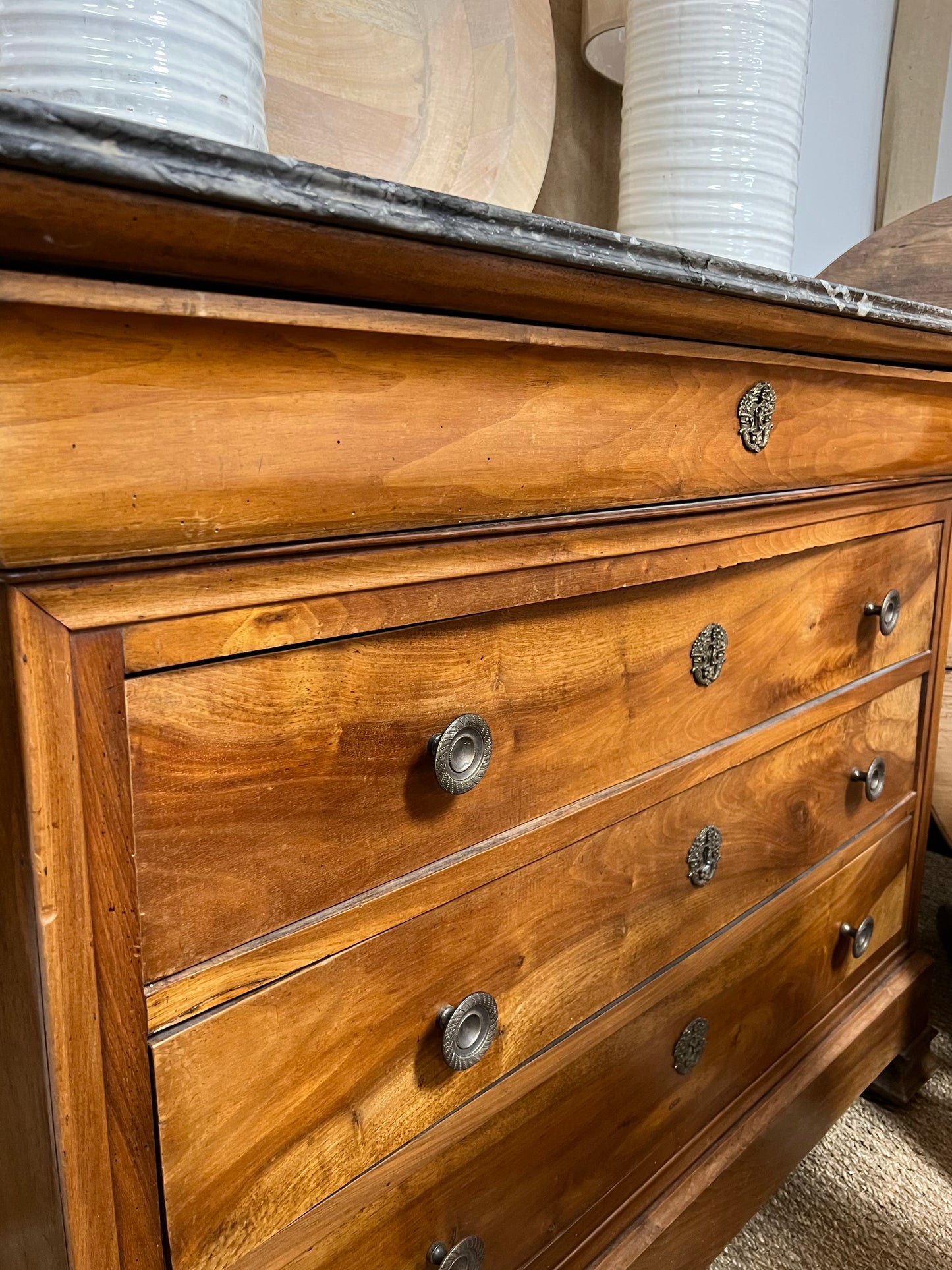 Marble Top Antique Chest - France, circa late 1800's