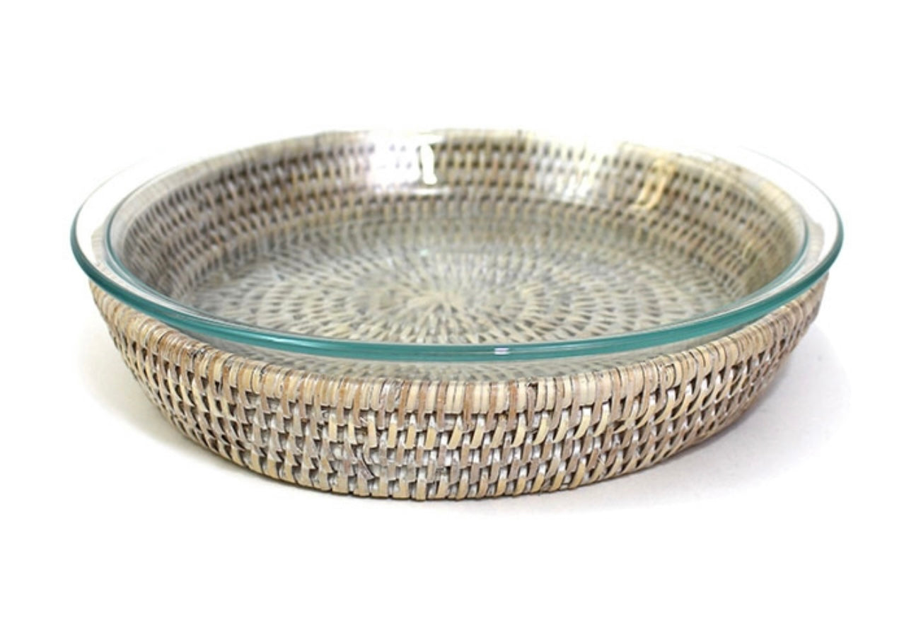 Bakeware in Rattan Baskets