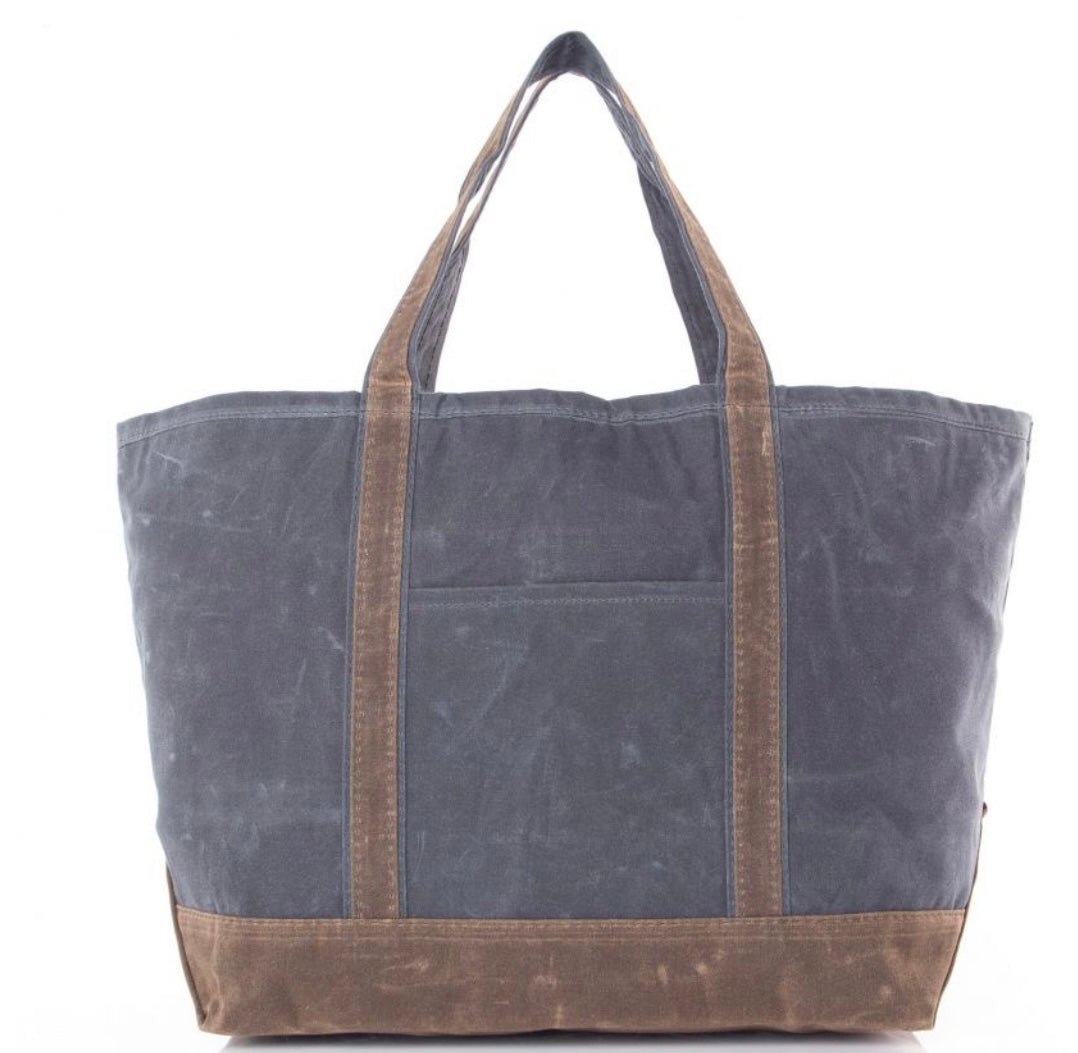 Waxed Canvas Boat Tote