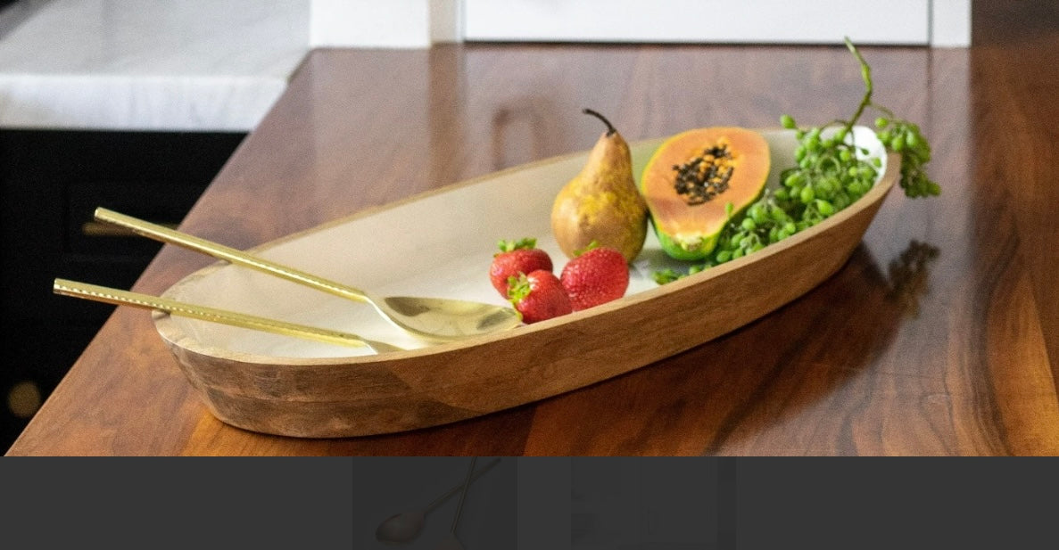 Etched & Hammered Serving Set