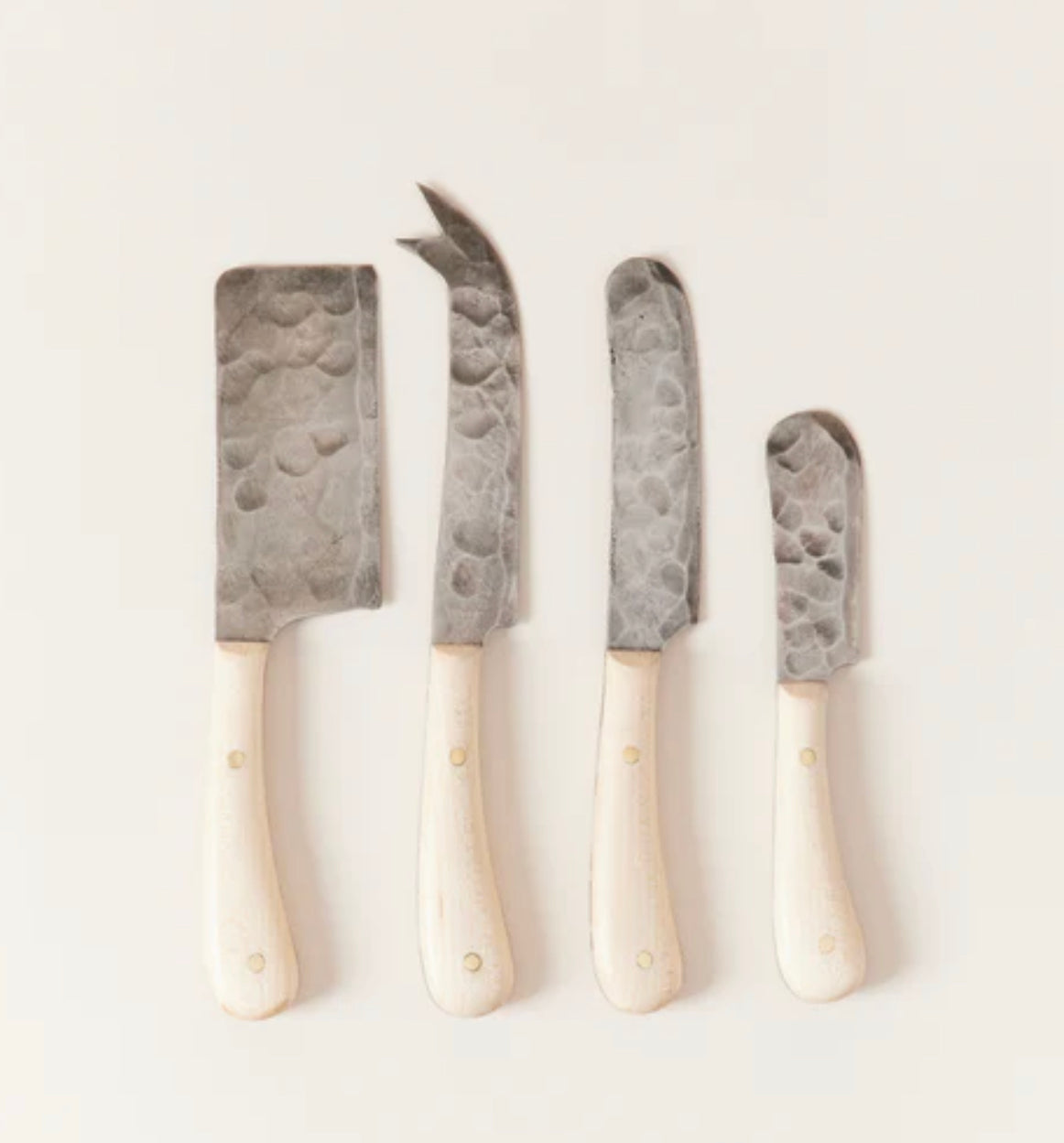 Artisan Forged Cheese Knives - Set of 4