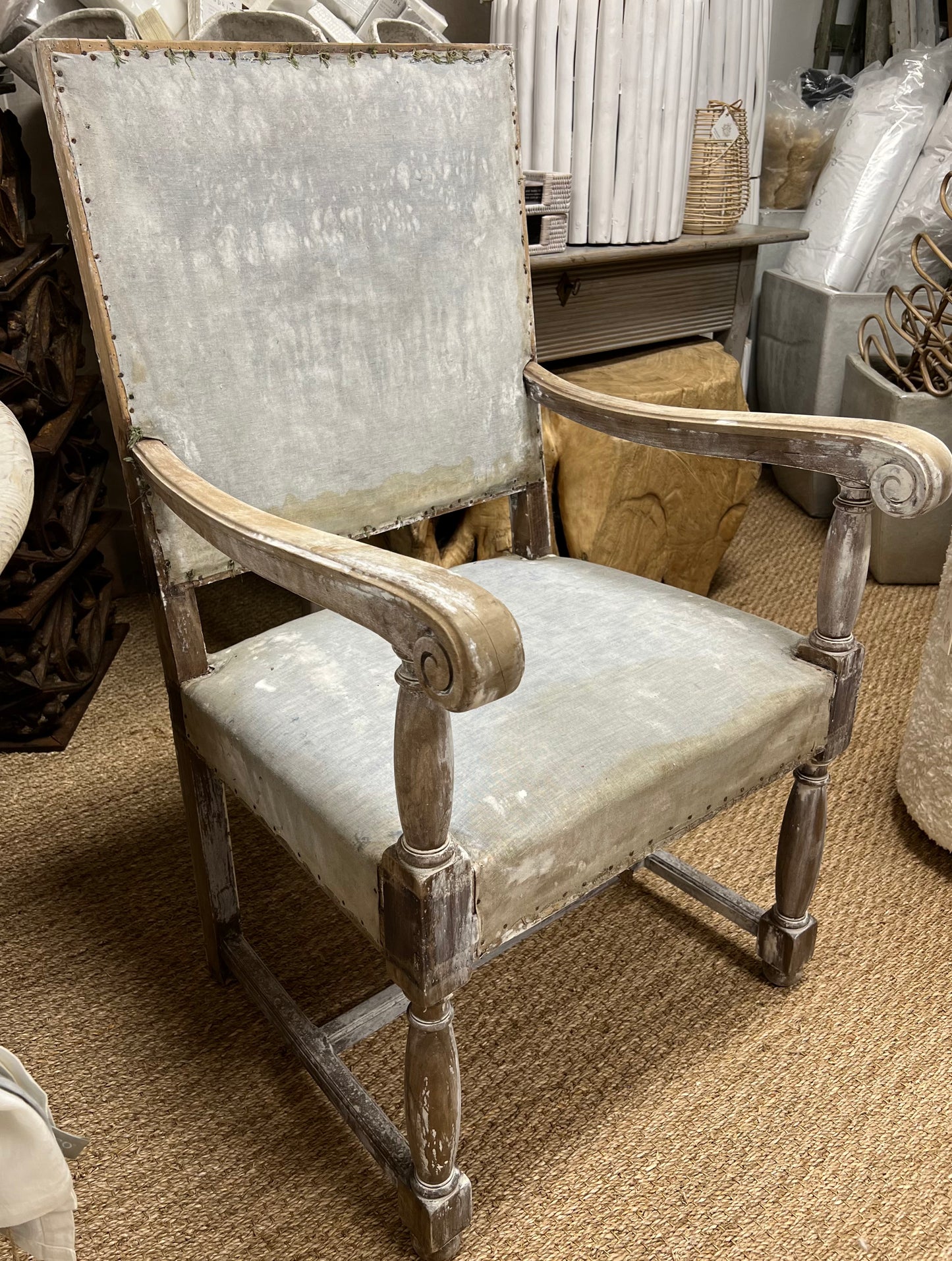 Pair Square-Back French Chairs c.1890's