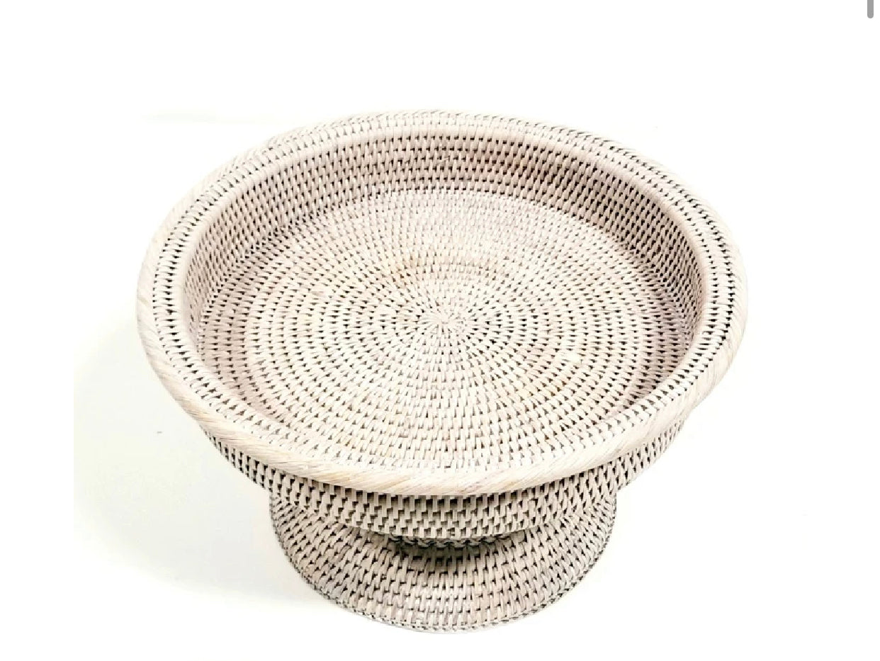 Round Large Woven Raised Tray/Bowl