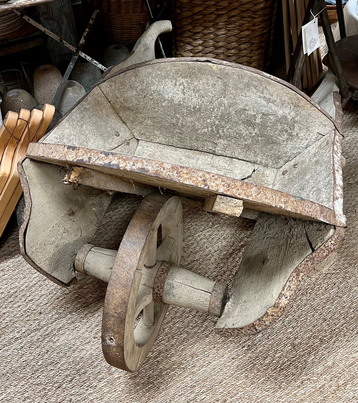 Antique Wheelbarrow, France, circa late 1800's