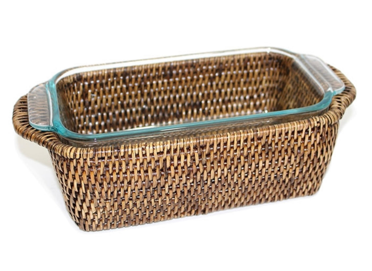 Bakeware in Rattan Baskets