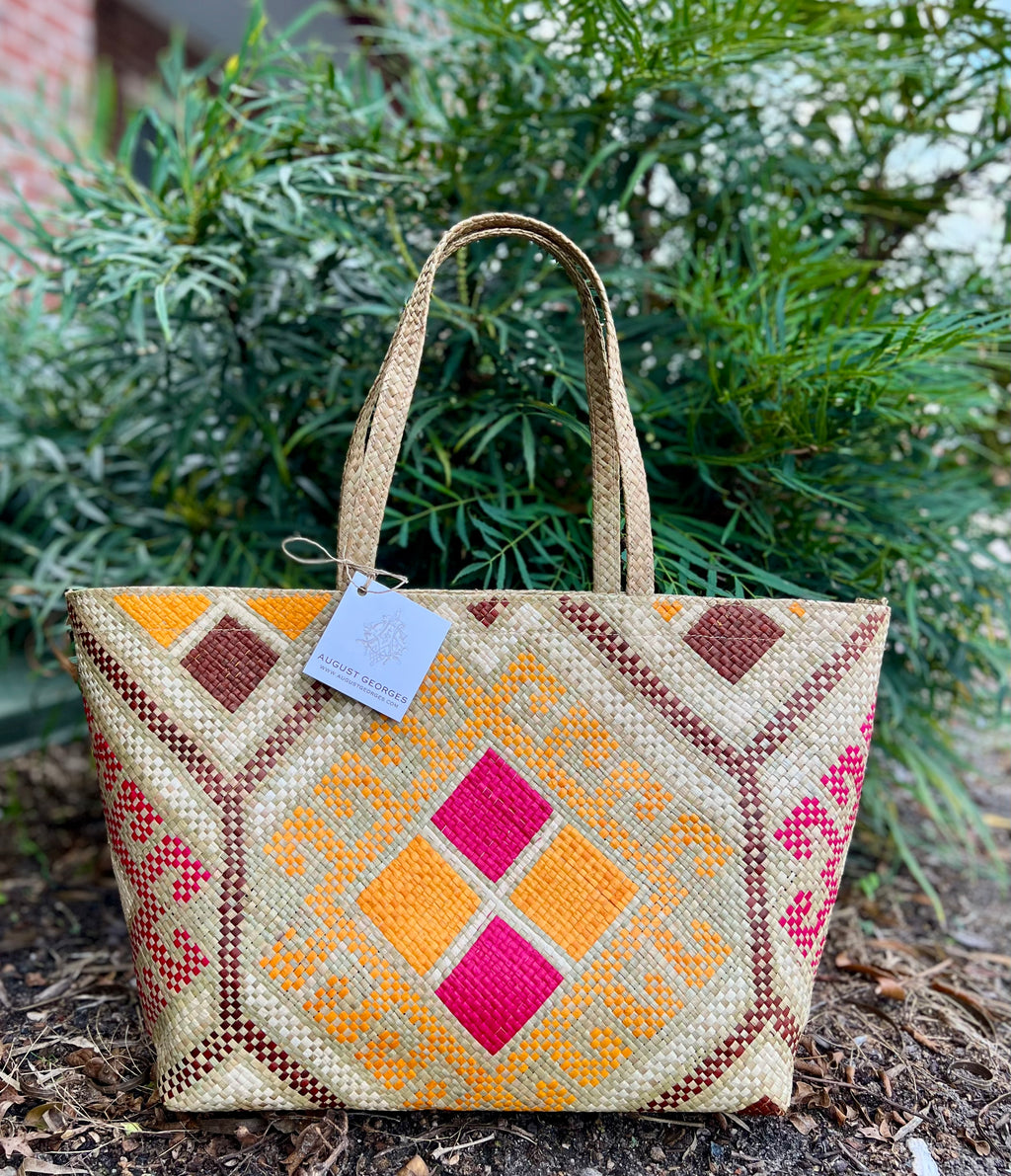 Woven Tote Bag with straps