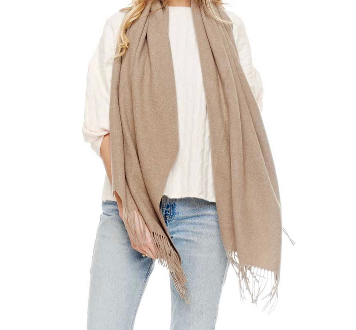 Cashmere Scarf + Shawl + Blanket - 5 gorgeous colors!