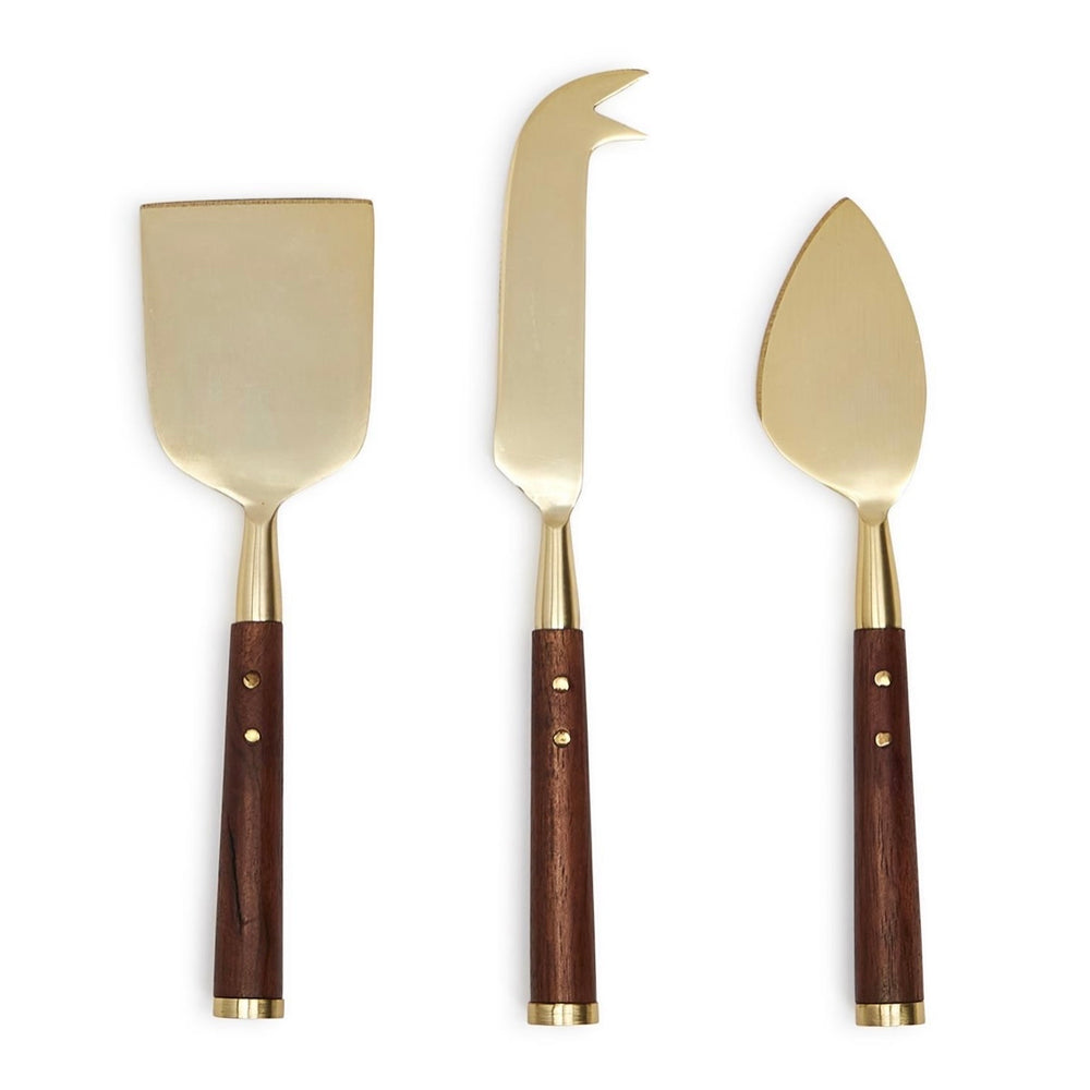 Acacia Wood Cheese Knives Set