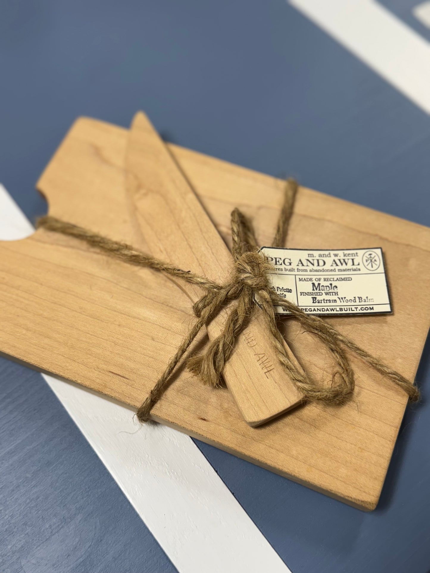 Lunch Palette and Knife - Hand crafted wood!