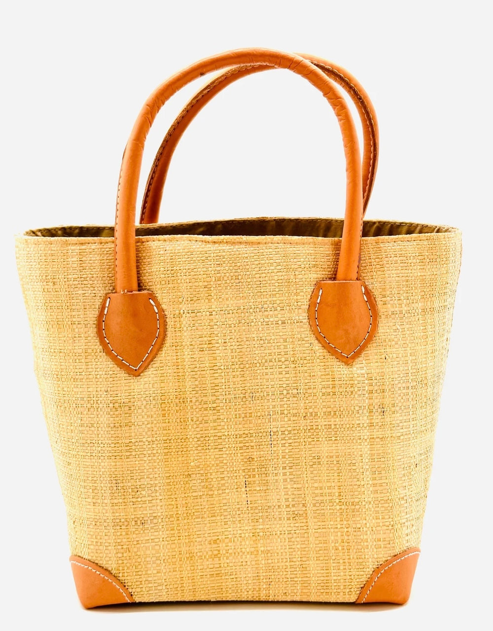 Handmade Raffia Tote with Drawstring Closure - 5 colors