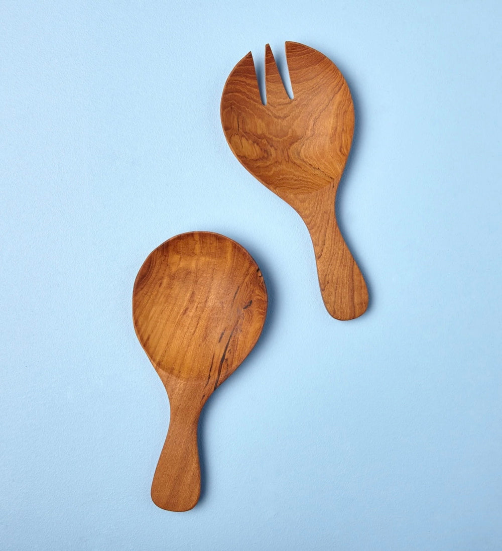 Teak Serving Set