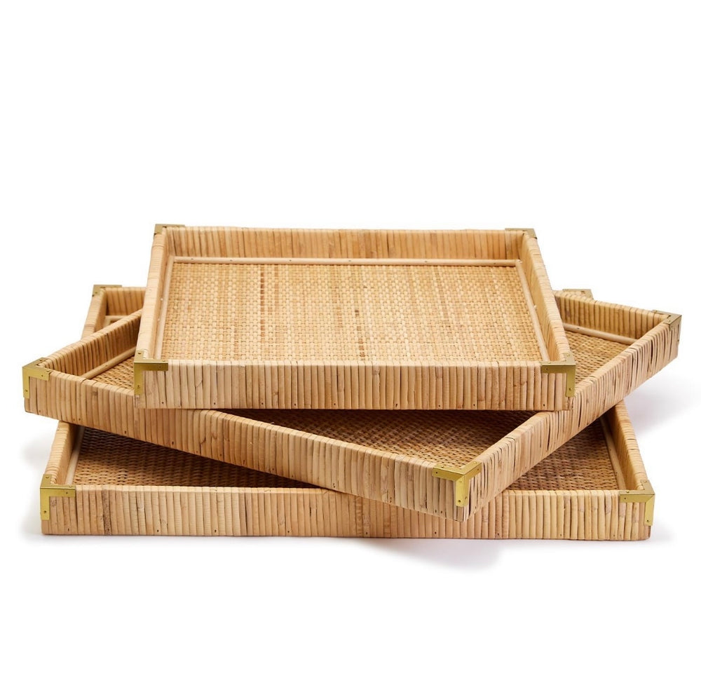 Rattan Square Tray- 3 sizes