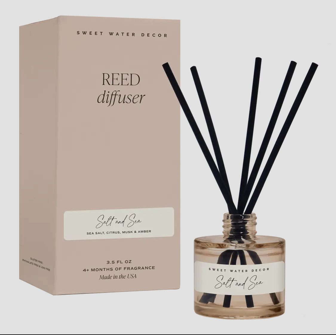 Salt & Sea Reed Diffuser with newly designed bottle