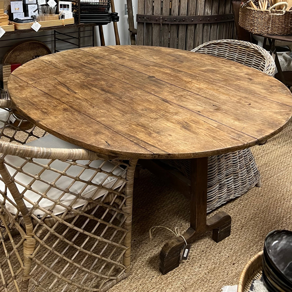 
                      
                        French Poplar Walnut Vendage Table c. 1850's
                      
                    