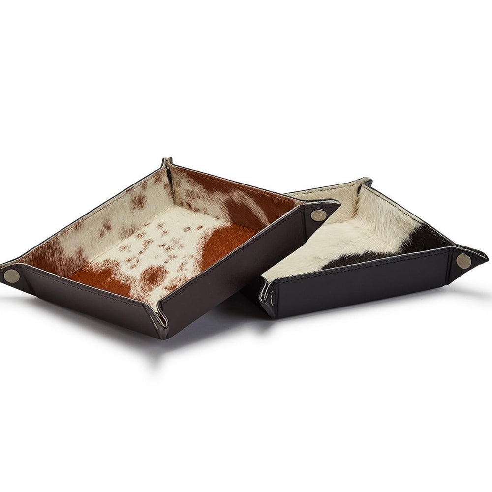 Cowhide Valet Tray