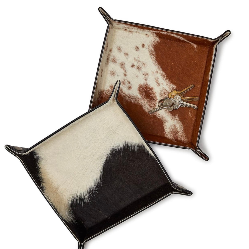 Cowhide Valet Tray