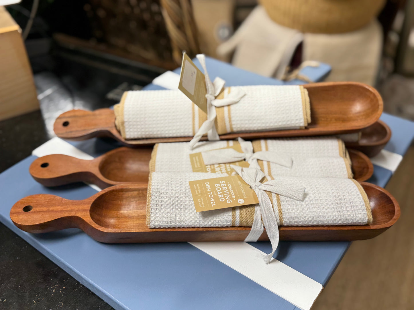 Cracker Serving Board w/Dish Towel