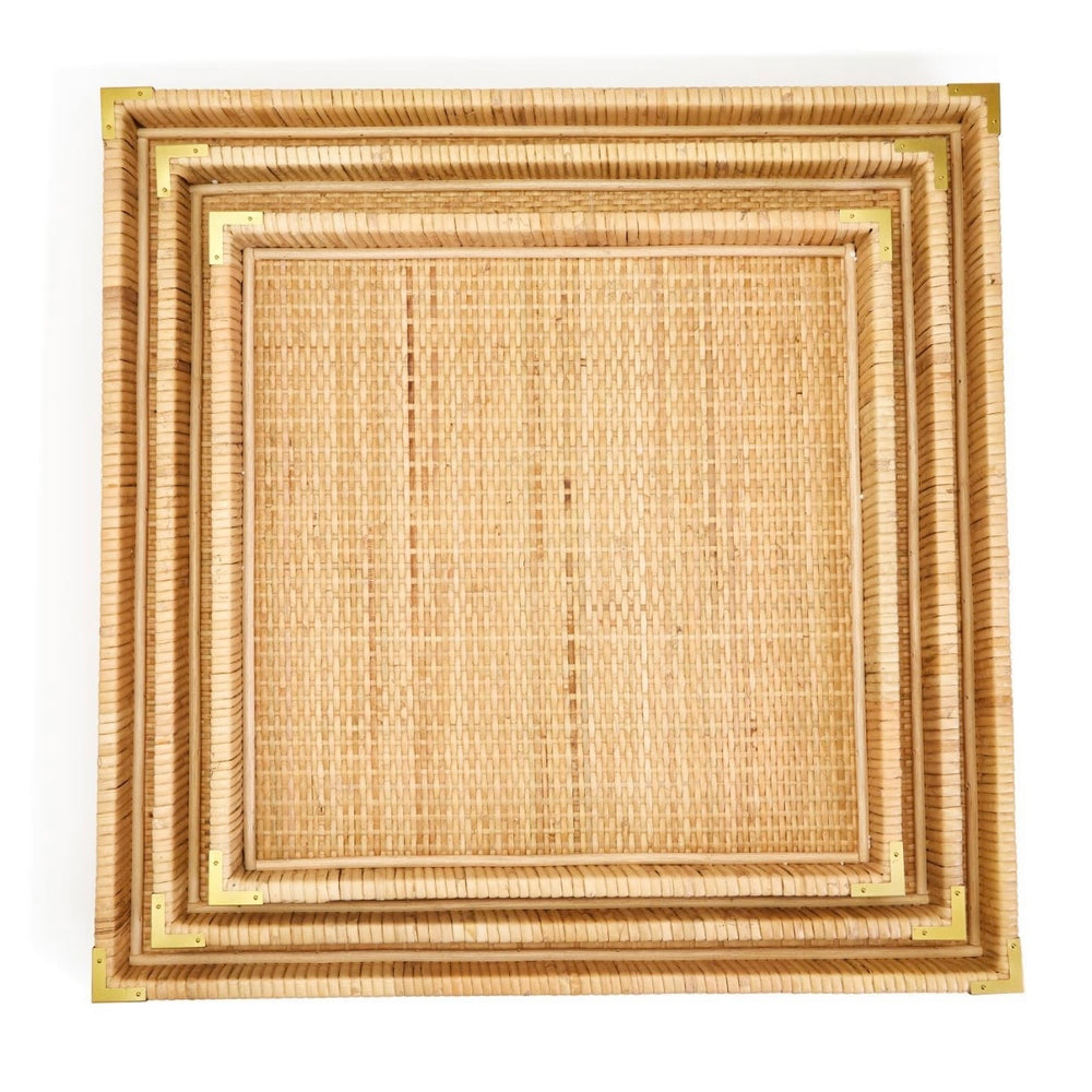 Rattan Square Tray- 3 sizes