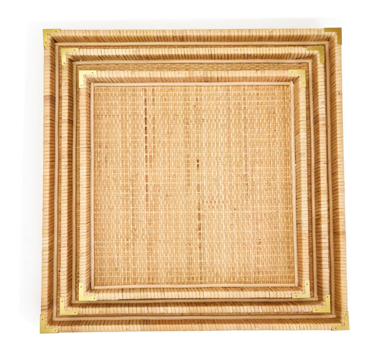 Rattan Square Tray- 3 sizes