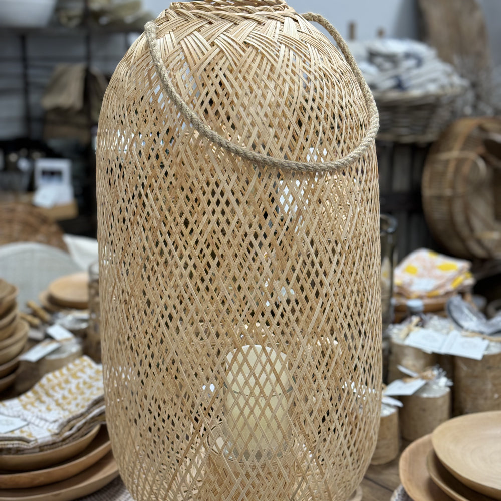 Chic summer woven lantern