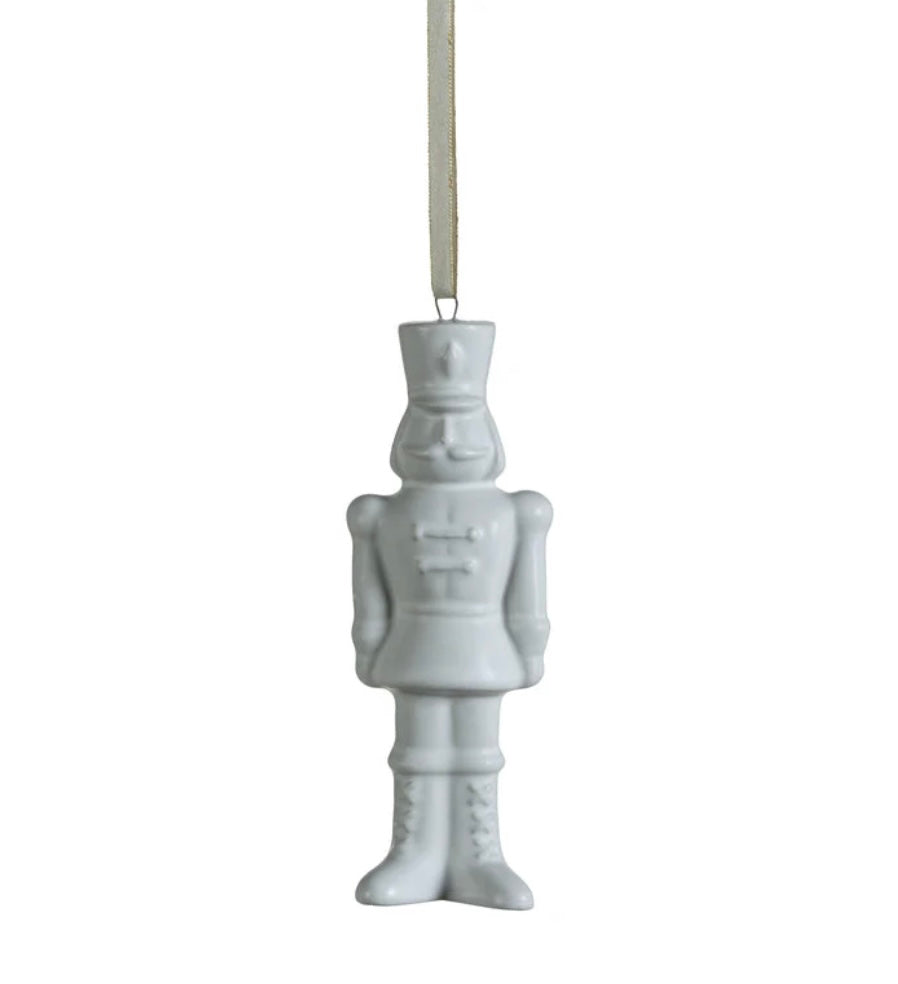 Ceramic Nutcracker Ornament - 3 colors