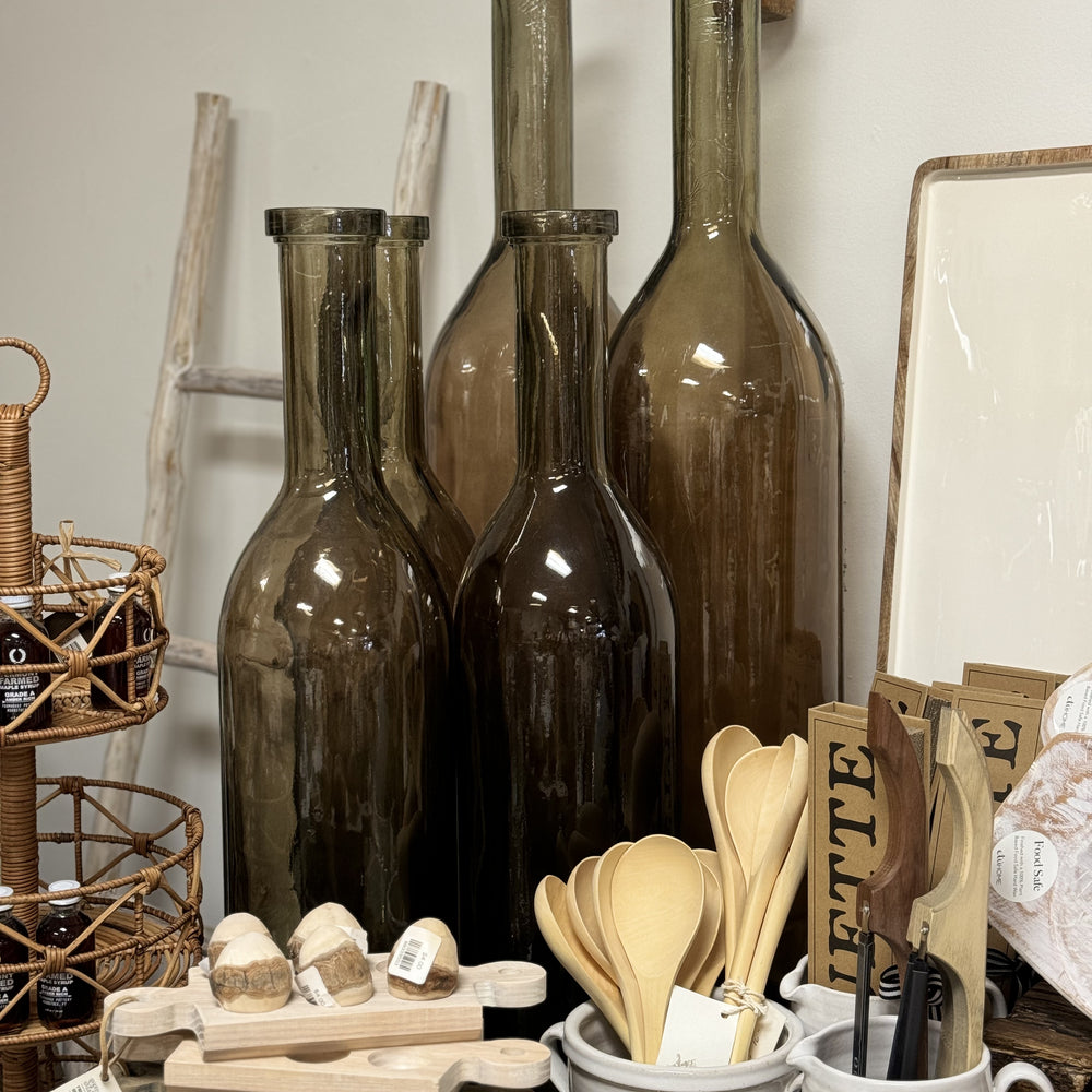 Tall Brown Bottles/Vases