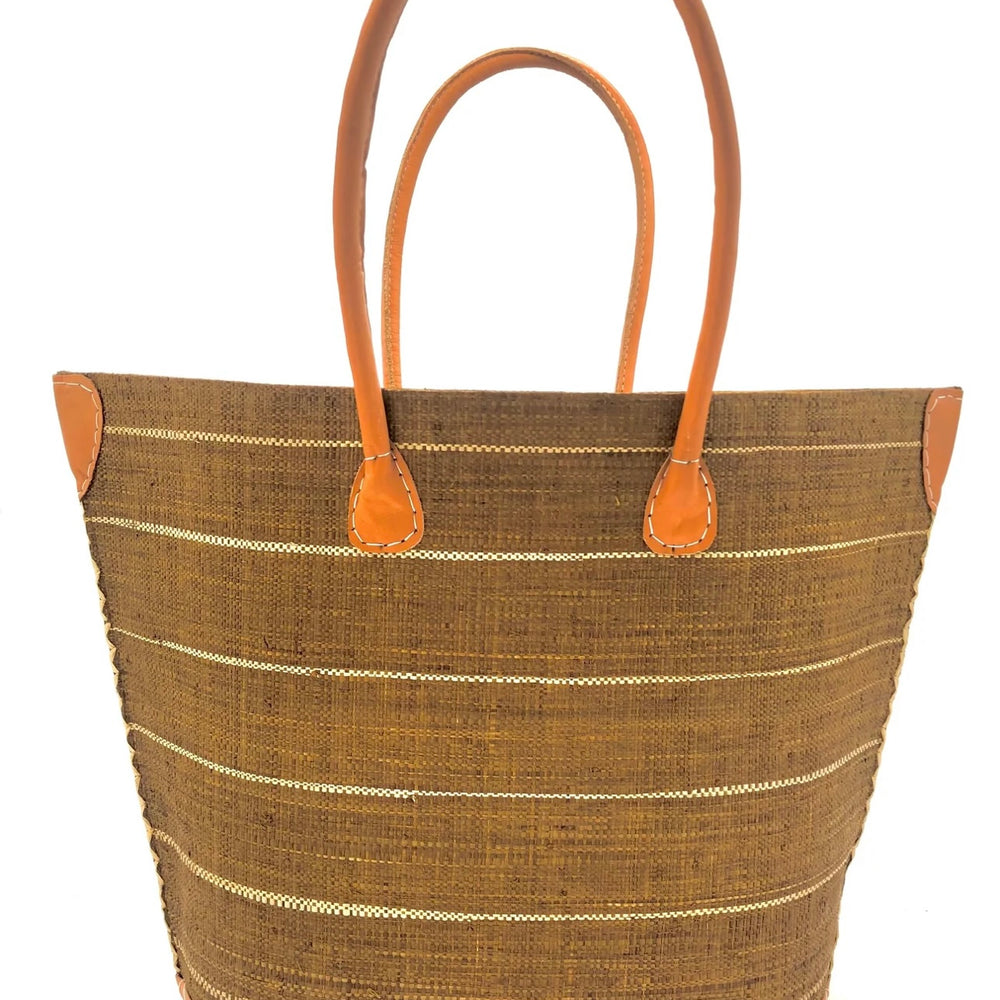 
                      
                        Pinstripes Straw Tote - Natural or Tobacco
                      
                    