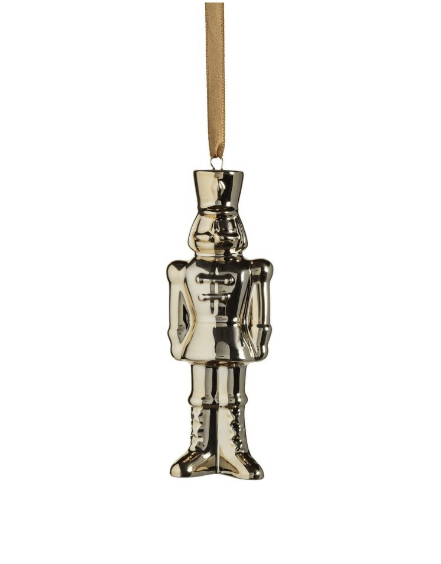 Ceramic Nutcracker Ornament - 3 colors