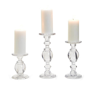 Pedestal Candleholders -set of 3