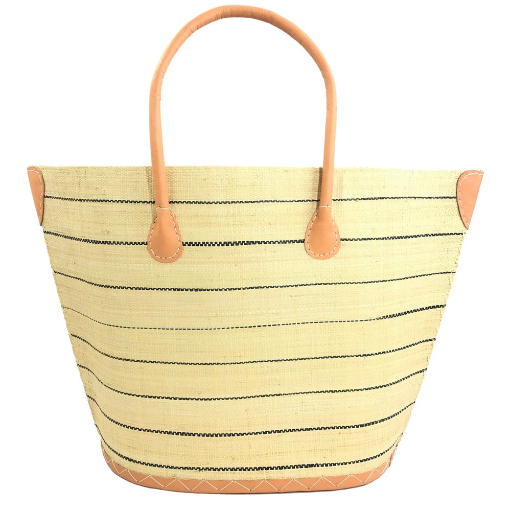 
                      
                        Pinstripes Straw Tote - Natural or Tobacco
                      
                    