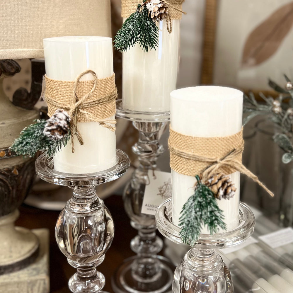 Pedestal Candleholders -set of 3